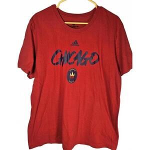 Adidas‎ Chicago Fire FC Men's Amplifier Tee - Red Size XL
